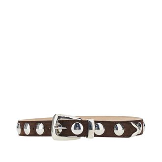 Khaite Benny suede leather belt Woman 75