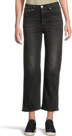 Levi's Ribcage Straight Ankle Womens Jeans Loom About : 24 27, Cotton/Denim/Polyester