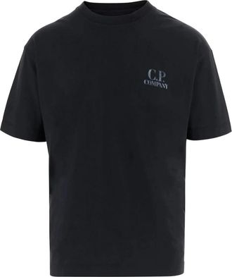 C.P. Company C.p. Company, Tops, Heren, Blauw, L, CP Company T-shirts en Polos