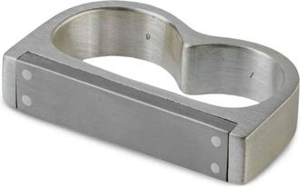 Parts Of Four Anello Plate Double - Argento