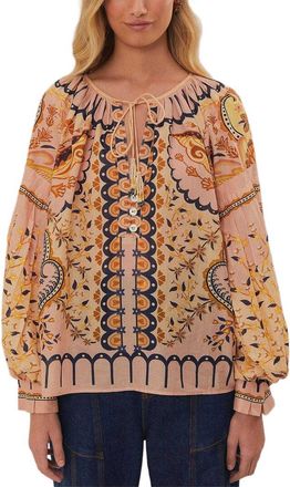 Farm Rio Jaipur Beige Blouse