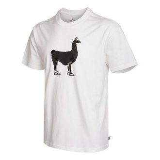 Nike SB Printing Skateboard Loose Knit Short Sleeve White DD1299-100