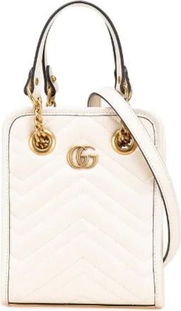 Gucci Pre-owned Handbags, female, White, Size: ONE SIZE Pre-owned Leather gucci-bags