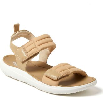 Dearfoams Thea Quarter Strap Sandal in Khaki at Nordstrom, Size 10