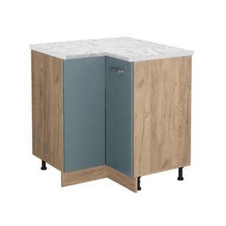 Vicco Armario De Esquina R-line, Gris Azulado, 75.6 Cm Et M&aacute;rmol