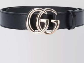 Gucci leather belts adjustable silver hardware