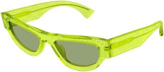 Gucci Cat-Eye Sunglasses - female - Gucci - Sunglasses - Green - 53 MM - Accessories