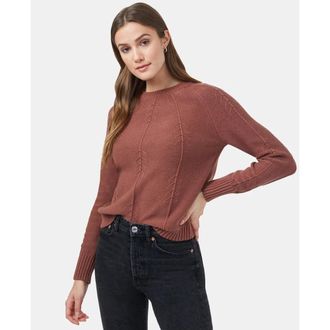 tentree Tentree Highline Sweater Women Red 100% Organic Cotton Tree Stitch DSGL958