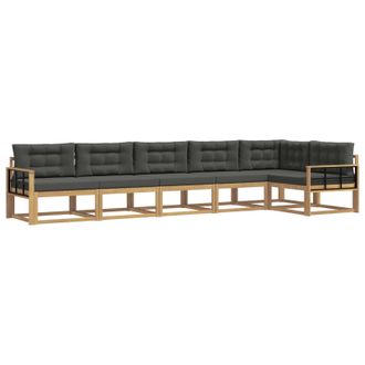 vidaXL Conjunto De Sof&aacute;s De Exterior 4 Pcs Blanco Y Antracita Vidaxl