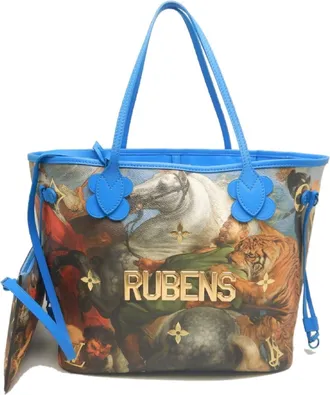 Louis Vuitton Grand Blue Coated Canvas Tote Bag (Pre-Owned)