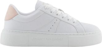 A|X Armani Exchange Schoenen, Dames, Wit, 36 EU, Polyester, Platform Sneaker