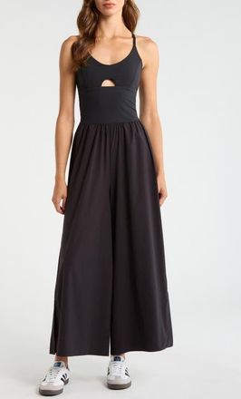 Free People FP Movement Renewal Waves Jumpsuit in Black at Nordstrom, Size X-Small