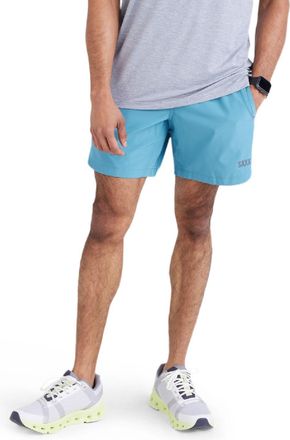 Saxx Mens Gainmaker 2N1 Athletic Shorts with Liner Blue XXL