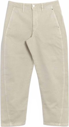 Christophe Lemaire Womens Twisted Pants In Snow Oat