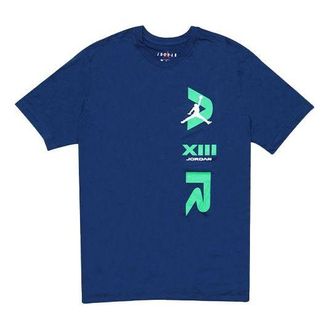 Nike Jordan Air Jordan LEGACY AJ13 Short Sleeve Sports Blue CW0796-414