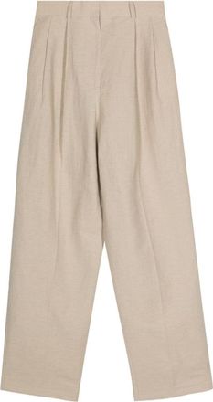 Toteme Beige Wide Leg Trousers
