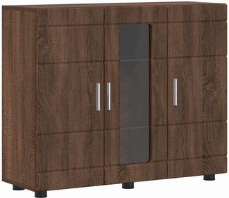 vidaXL Sideboard Brown oak 55.5 x 29 x 100 cm Engineered Wood vidaXL