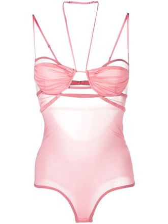 Nensi Dojaka Body con spalline sottili - Rosa