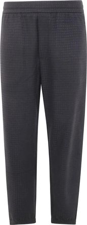 Emporio Armani Textured Knit Broeken - Heren - Sweatpants - Zwart - L - Broeken