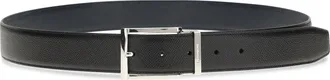 Ferragamo Mens Reversible Belt Skipper Blue Calf Leather Bos Taurus E Braces