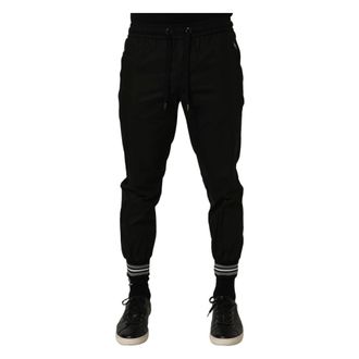Dolce & Gabbana Mid Waist Jogger Joggers - male - Dolce & Gabbana - Sweatpants - Black - S - Trousers