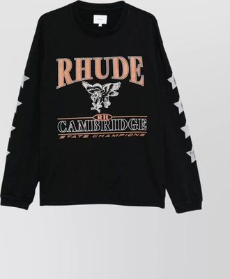 Rhude cambridge state champs ls t-shirt