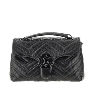 Gucci Leather small GG Marmont bag Woman One Size