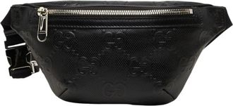 Gucci Black Leather Fanny Pack Sling Bag (Pre-Owned)