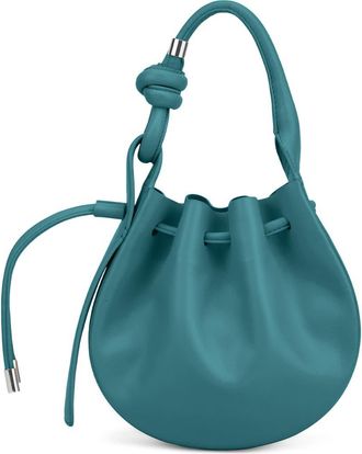 Behno Mini Ina Pebble Leather Crossbody Bag in Evergreen at Nordstrom