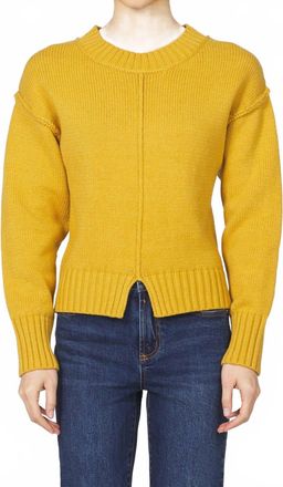 Dear John Denim Hera Crewneck Sweater In Gold Flake