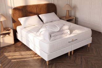 Royal Palace Bedding Pack Colch&oacute;n Blanco Muelles Y Viscoel&aacute;stica 180 X 200