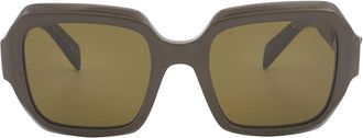 Prada Dark Brown Square Ladies Sunglasses PR 28ZS 15L09Z 53