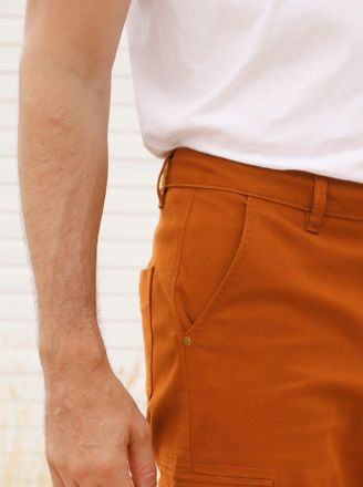 Catamaran Bermudas CATAMARAN, Herren, Gr. 48, Normalgr&ouml;ssen, cognac, 98% Baumwolle, 2% Elasthan, unifarben, Hosen Bermudas