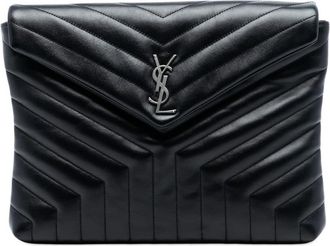 Saint Laurent Pre-owned Saint Laurent Matelasse Calfskin Monogram LouLou Document Clutch PLB483236A.0218