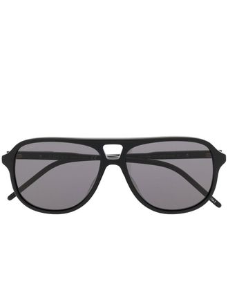 Gucci tinted pilot-frame sunglasses - men - Acetate - 57 - Black