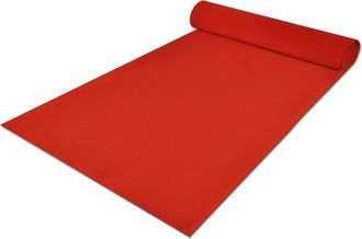vidaXL Alfombra Rojo 1 X 10 M Poli&eacute;ster Vidaxl