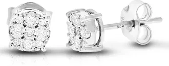 Vir Jewels 1/6 cttw Lab Grown Diamond Composite Earrings in Sterling Silver With Push Backs For Women