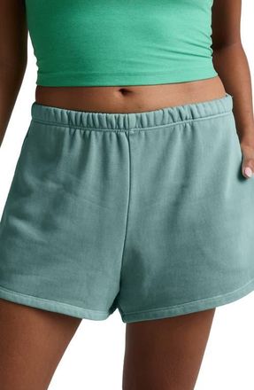 Beyond Yoga Fade Out Sweat Shorts in Washed Teal Sea at Nordstrom, Size X-Small