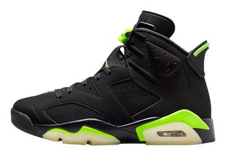 Nike Jordan Mens Shoes Nike Air 6 Electric Green CT8529-003, Black/Electric Green, 11 UK