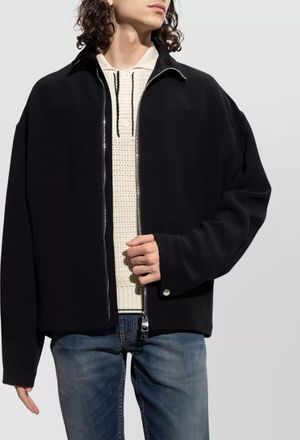 Alexander McQueen jackets with long sleeves and high collar