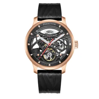 Heritor Marcell Skeleton Wijzerplaat Automatische Horloge