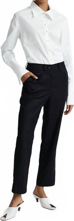 Anna Quan Odessa Long Sleeve Shirt In Swan