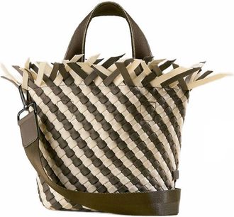Naghedi Womens Havana Small Tote Bag In Carrara