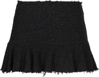 Blumarine Womens Knitted Lurex Skirt - Black Cotton - Size EU 36 (Womens)