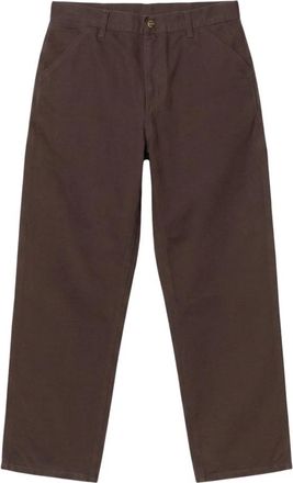 Carhartt Work in Progress Single Knee Pant - Heren - Straight fit broeken - Bruin - W33 - Katoen - Broeken