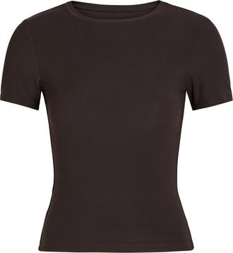 Tala 365 Ribbed Stretch-modal T-shirt - Brown - XL (UK16 / XL)