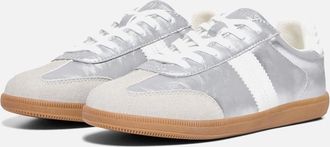 Only Womens ONLY Amber Polyester Womens Silver Trainers - Size: 3