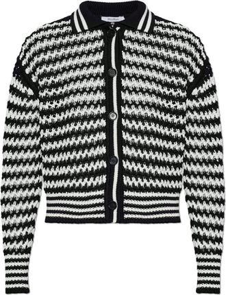 Max Mara Film Cardigan - Dames - Vesten - Zwart - XS - Katoen - Truien & Vesten
