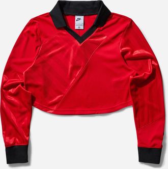 Nike Women s Cropped Longsleeve Jersey University Red