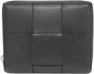 Bottega Veneta Pre-owned Calf Wallet - Dames - Vintage Accessoires - Zwart - ONE Size - Leer - Vintage